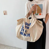 Canvas Tote Bag Women Shoulder Bags Student Casual Large Capacity
