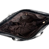 Crocodile Shoulder Bag PU Leather Female Tote Silver Handbag
