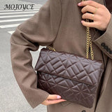 Women Shoulder Bags Metal Chain PU Leather Crossbody Bag