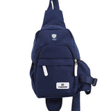 Women Shoulder Bags Oxford Crossbody Bags Multi-pocket Sling Chest Bag