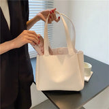 Women Shoulder Bags PU Leather Underarm Solid Shopping Handbags