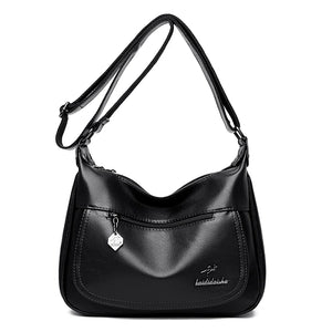 High Leather Women's Shoulder Bag - Multiple Colors