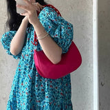 Women Shoulder Bags Rhodo Solid PopularTwo Straps Female Handbags