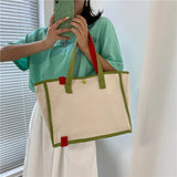 Large Capacity Panelled Tote Bag for Women