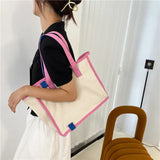 Large Capacity Panelled Tote Bag for Women