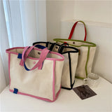 Large Capacity Panelled Tote Bag for Women
