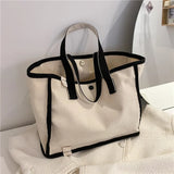 Large Capacity Panelled Tote Bag for Women