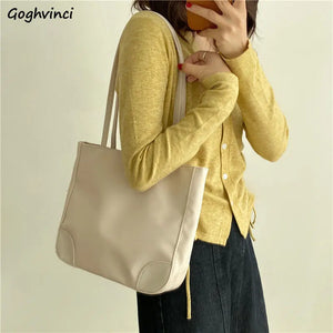 Large Capacity Women Shoulder Bag Oxford Tote Zipper Handbag