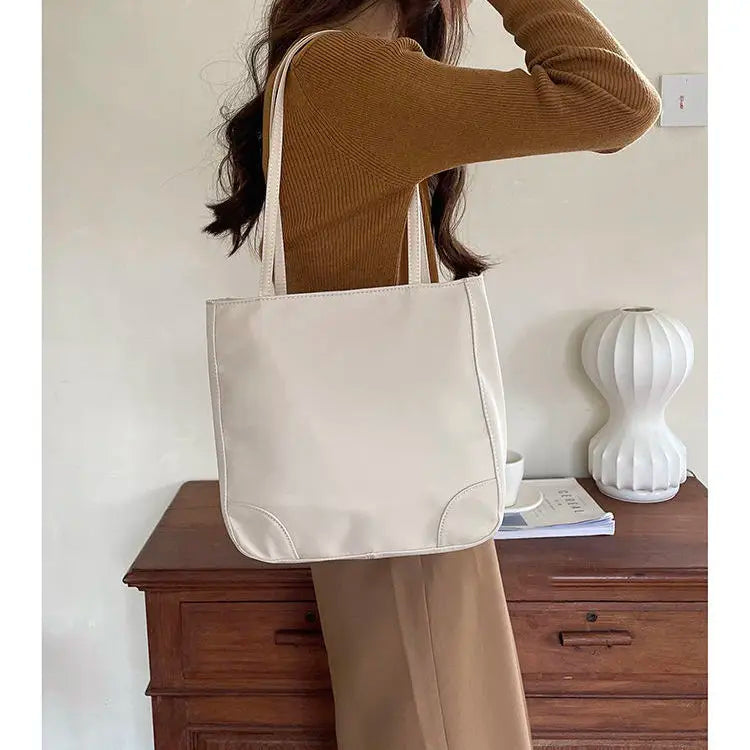 Large Capacity Women Shoulder Bag Oxford Tote Zipper Handbag