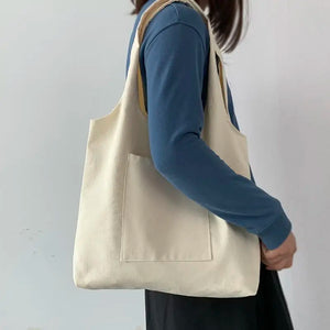 Canvas Student Shoulder Bag Large Capacity Harajuku