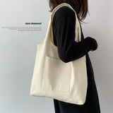 Canvas Student Shoulder Bag Large Capacity Harajuku