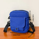 Canvas Shoulder Bag Women Canvas Travel Handbags Solid Color