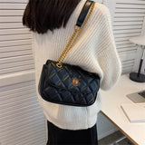 Women Shoulder Bags PU Leather Chains Crossbody Bag