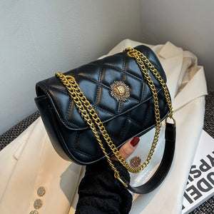 Women Shoulder Bags PU Leather Chains Crossbody Bag
