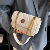 Women Shoulder Bags PU Leather Chains Crossbody Bag