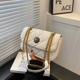Women Shoulder Bags PU Leather Chains Crossbody Bag