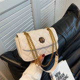 Women Shoulder Bags PU Leather Chains Crossbody Bag