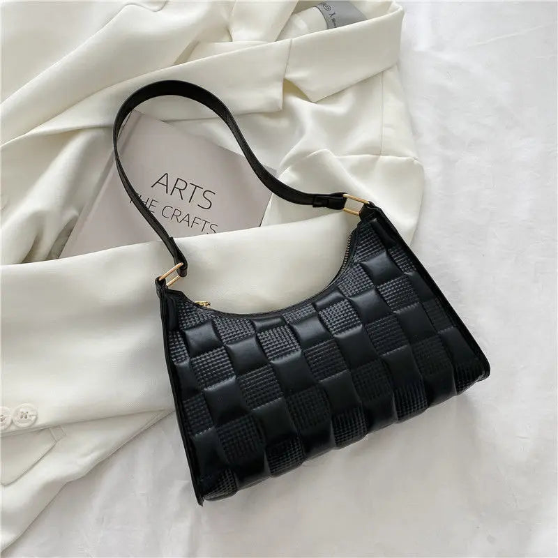 Women Shoulder Bags Solid Underarm PopularHandbags Female All-match