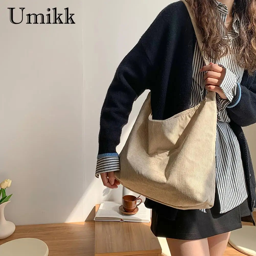 Stylish Female Solid Handbag Shoulder Bag