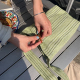 Green Shoulder Bags for Women Summer Mori-girl Handbags Portable Totes