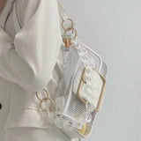 Women Shoulder Bags Transparent Underarm Crossbody Bag Sweet Female All-match St