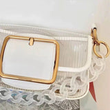 Women Shoulder Bags Transparent Underarm Crossbody Bag Sweet Female All-match St