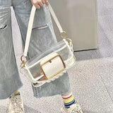 Women Shoulder Bags Transparent Underarm Crossbody Bag Sweet Female All-match St