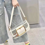 Women Shoulder Bags Transparent Underarm Crossbody Bag Sweet Female All-match St