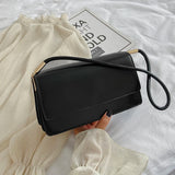 PU Leather Flap Handbag Women Shoulder Bag