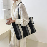 Women Shoulder Bags Zipper Canvas Totes Office Ladies Handbag Ulzzang