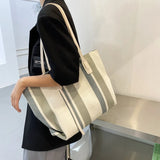 Women Shoulder Bags Zipper Canvas Totes Office Ladies Handbag Ulzzang