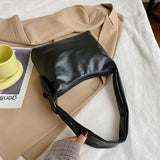 Soft PU Leather Shoulder Bag Large Capacity Harajuku Handbag