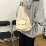 Vintage Canvas Cross-body Bag Zipper School-bag Retro Satchel Harajuku