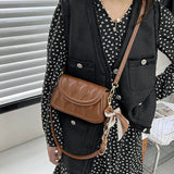 Vintage Flap Purses Underarm Tote with Silk Scarves