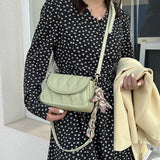 Vintage Flap Purses Underarm Tote with Silk Scarves