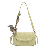 Vintage Flap Purses Underarm Tote with Silk Scarves