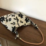 Vintage Tie-dye Jacquard Shoulder Bag Large Capacity Shopping Handbag