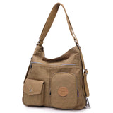 Waterproof Nylon Backpack Handbag Lady Messenger-bag Female Tote