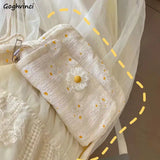 Floral Pattern Crossbody Bag Sweet Students Handbags Underarm Style All-match