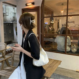 Canvas Shoulder Bags Large Capacity Vintage Students School Casual