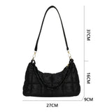 Winter Warm Chain Handbags Down Cotton Padded Quilted Shoulder Bags