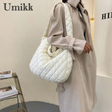 Winter Space Down Bag Cloud Shoulder Bag Female Quilted Large Crossbody Bags