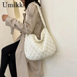Winter Space Down Bag Cloud Shoulder Bag Female Quilted Large Crossbody Bags