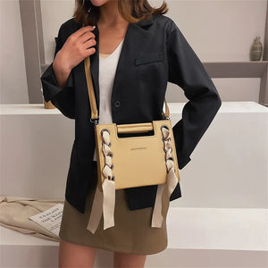 Shoulder Bags with Drawstring Decor Solid Style