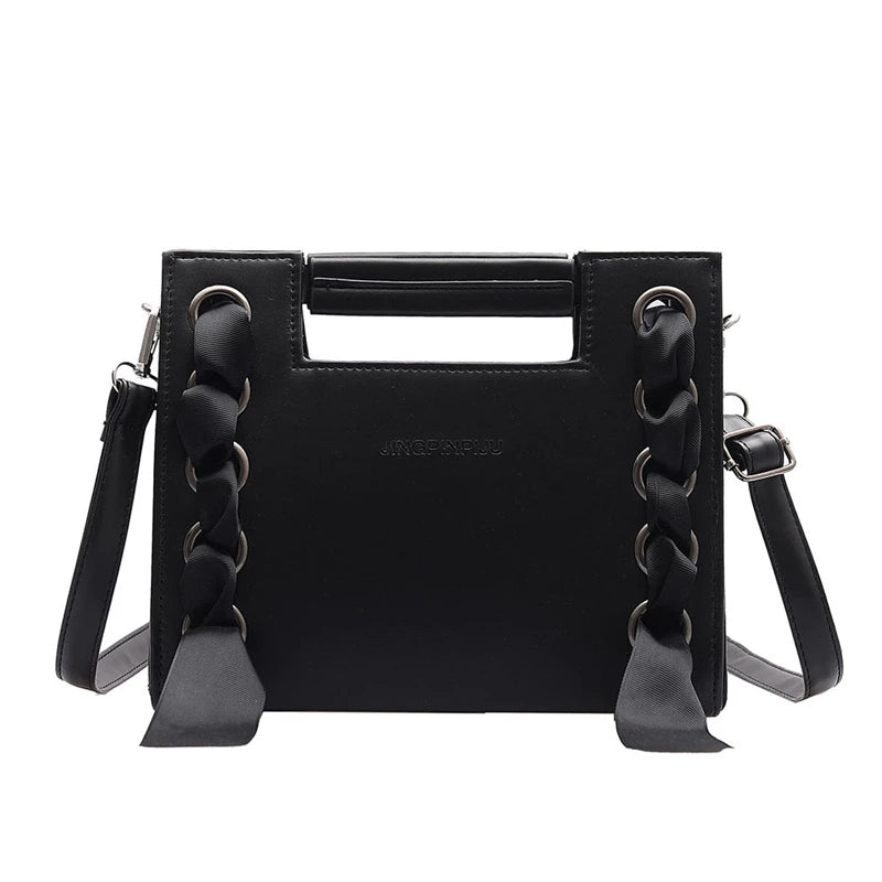 Shoulder Bags with Drawstring Decor Solid Style