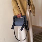Shoulder Bags with Drawstring Decor Solid Style