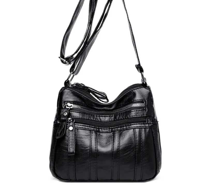 Small Leather Crossbody Bag for Women Shoulder Handbag