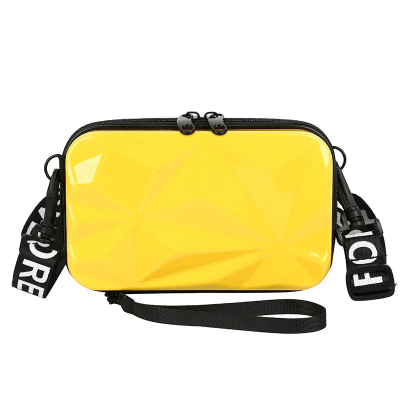 Women Shoulder Box Bags Personality Uneven Surface Handbag Female Makeup Storage