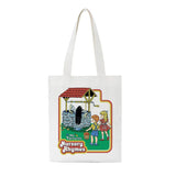 Devil's Letters Printed Shoulder Canvas Bag