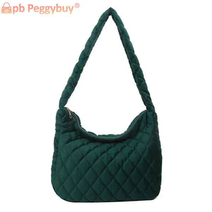 Women Shoulder Crossbody Bag Quilted Rhombus Top Handle Bag